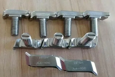 Hovedpåføringsfelter for T-bolte